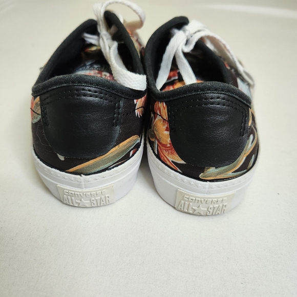 Converse Zakim Ox tropical print low top sneakers Hawaii flower hibiscus 9 - Picture 4 of 11